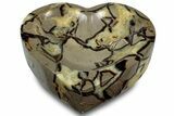 Polished Heart-Shaped Septarian Dish - Madagascar #304708-1